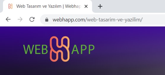 webhapp title görünümü